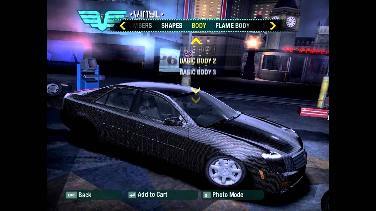 NFS Carbon Unfinished Cars - Cadillac CTS