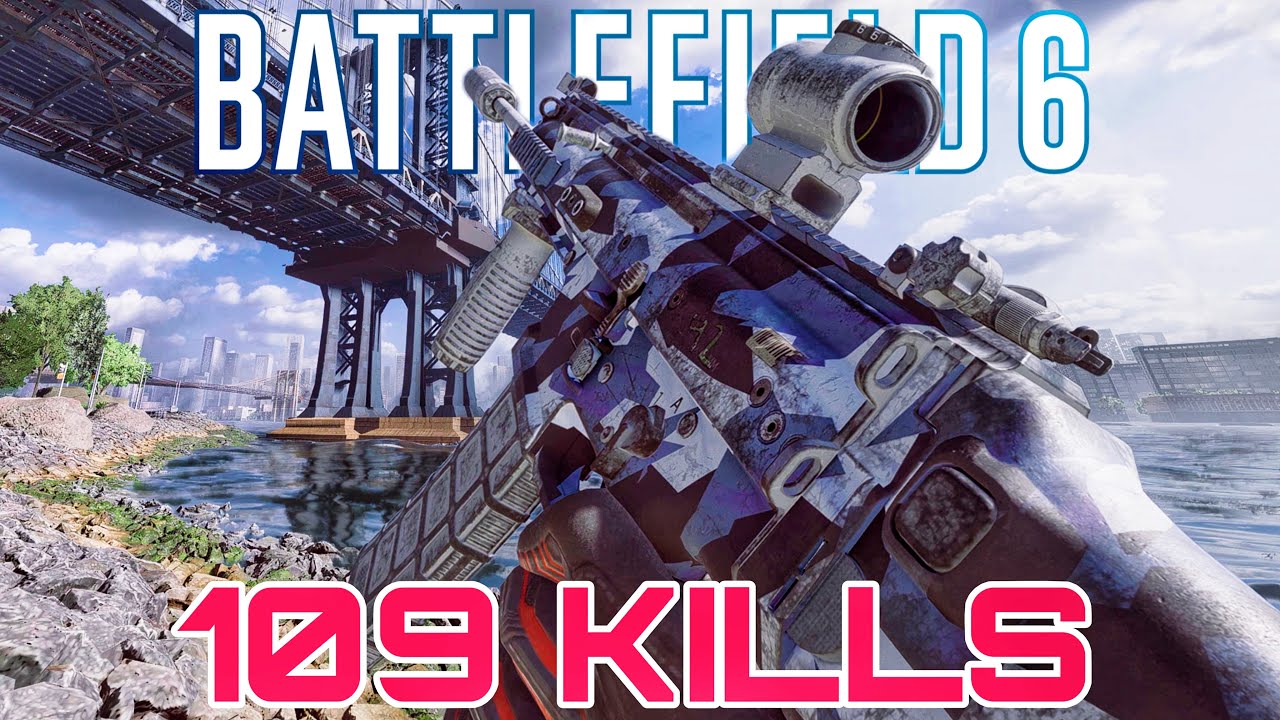 100+ Kills SOR-556 &ldquo;SCAR&rdquo; Manhattan Bridge Conquest - BF6