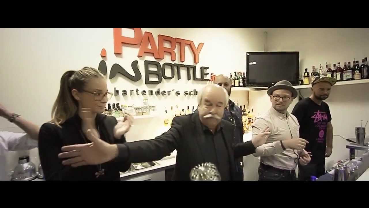De Kuyper A Team in Party in Bottle Flair Bartending School