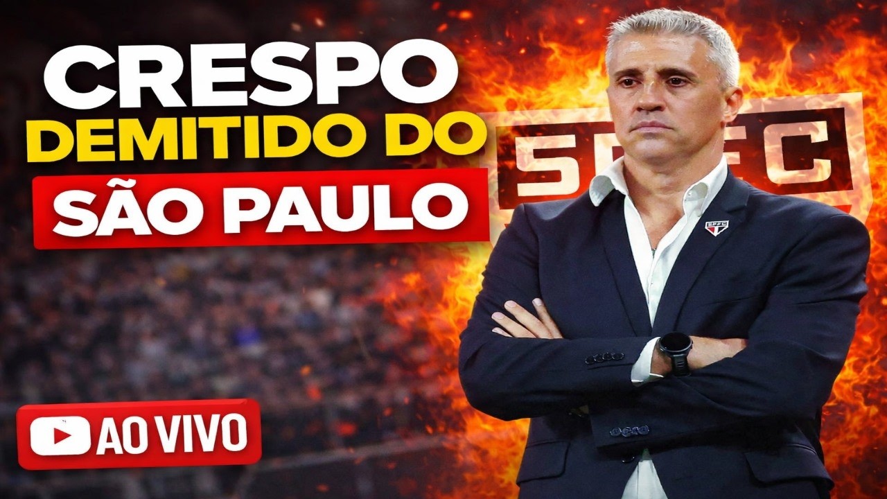 🚨 URGENTE! CRESPO DEMITIDO DO SÃO PAULO? NOTÍCIA EXPLODE AGORA!