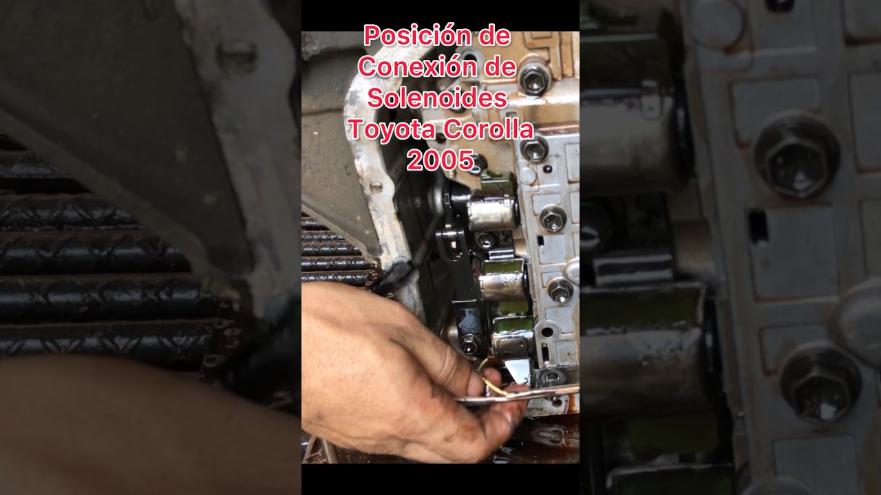 Conexiones de solenoides de caja autom&aacute;tica Toyota Corolla 2005 #mechanic #motor #mecanica