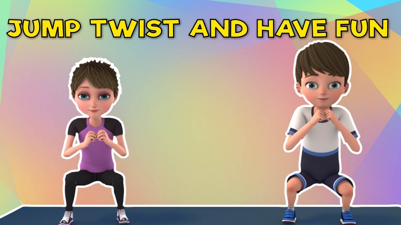 KIDS' EXERCISES - JUMP, TWIST, AND HAVE FUN | Kids Exercise