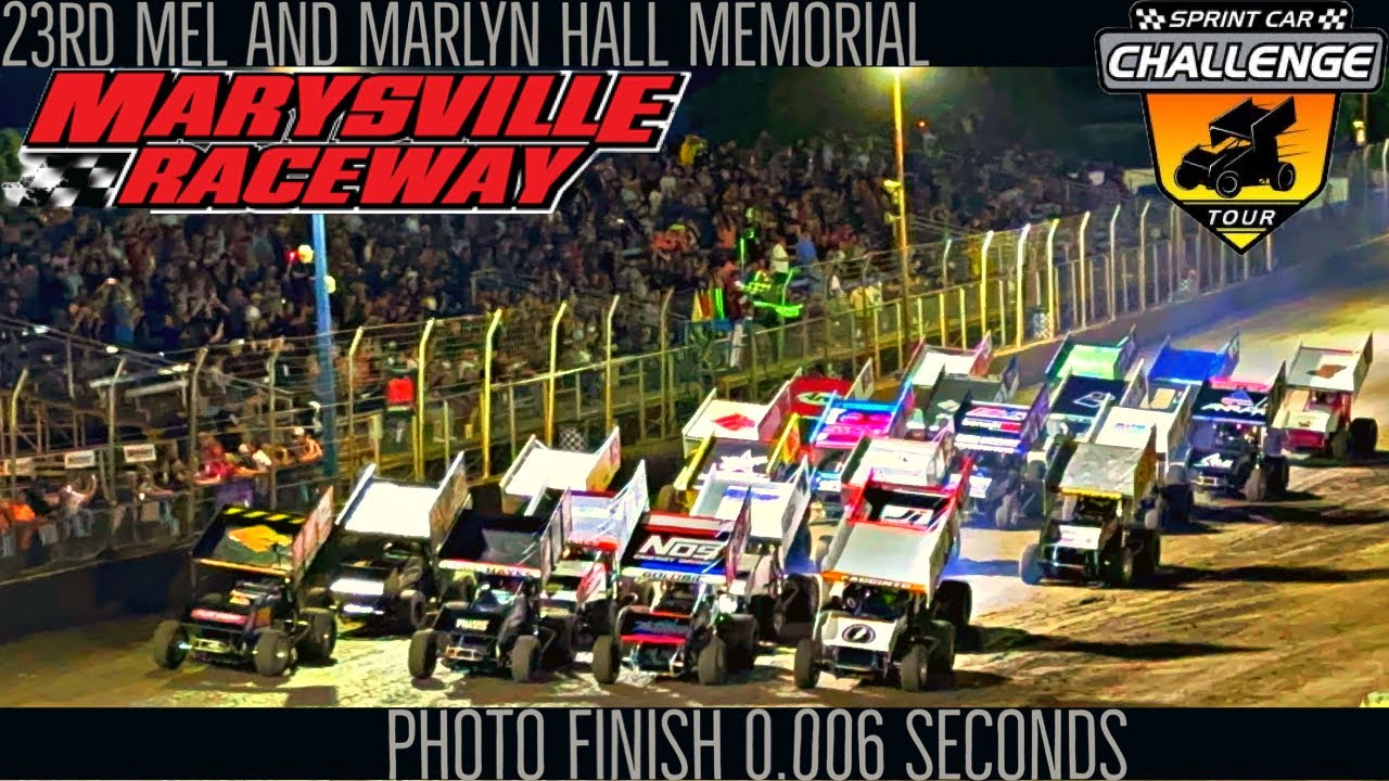 23rd Mel & Marlyn Hall Memorial A Main 35 Lap SCCT Marysville Raceway PHOTO FINISH 0.006