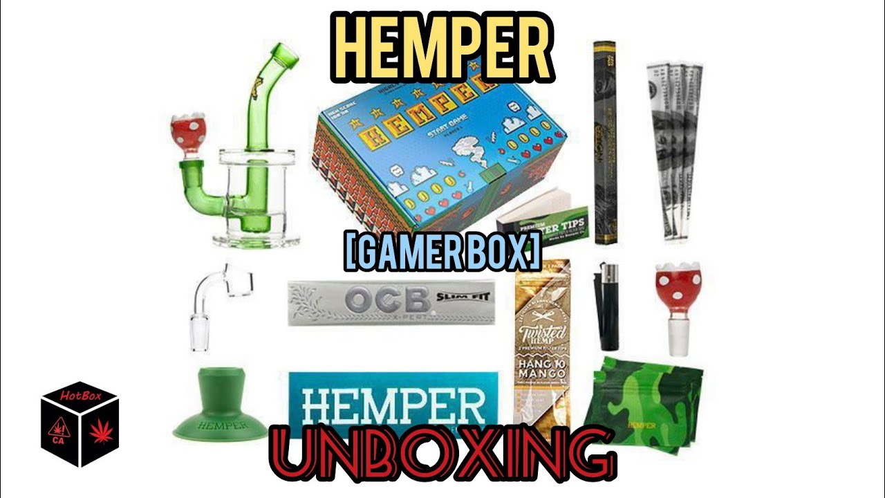 Hemper Unboxing [Gamer Box] July 2019 Mario Bong