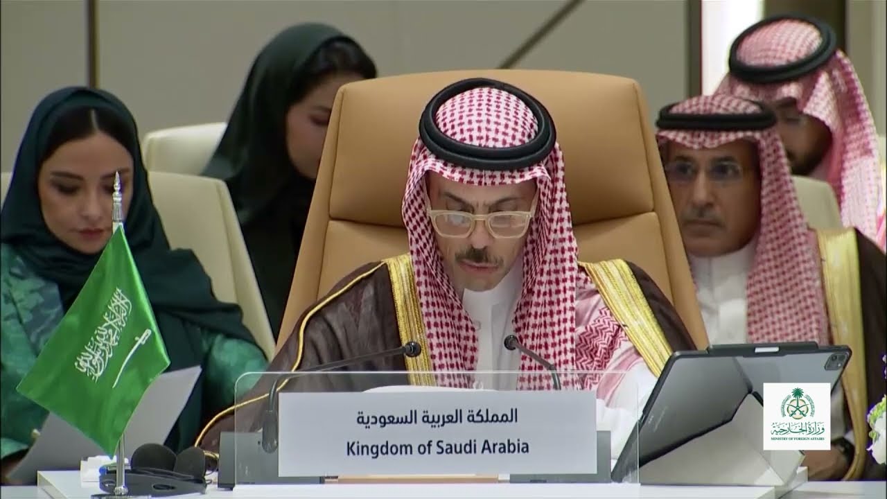 كلمة سمو الوزير خلال الاجتماع التنسيقي لدعم جهود تنفيذ حل الدولتين والاعتراف بالدولة الفلسطينية