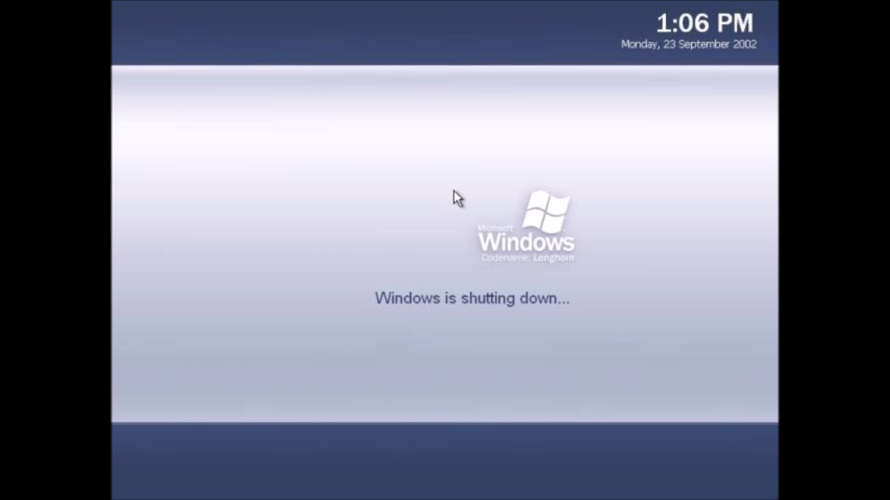 Windows Longhorn startup and shutdown sound