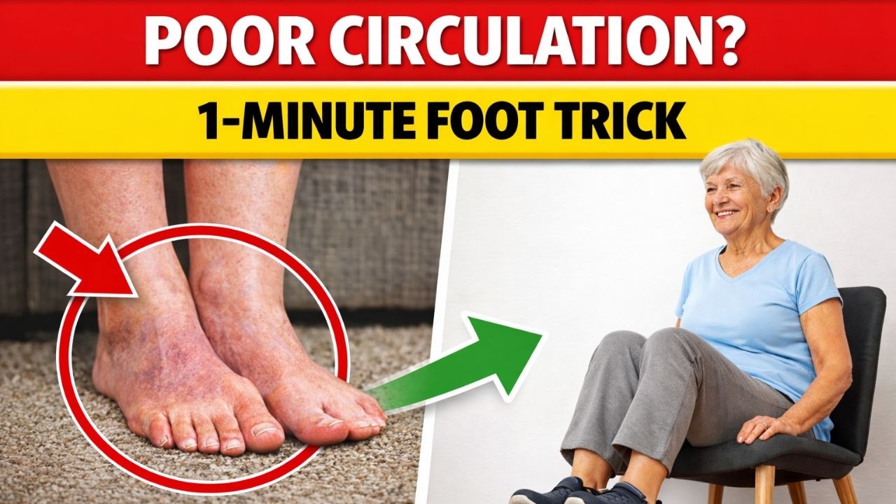 Over 60? Do This 1-Minute Trick to Improve Leg Circulation | Senior Health Tips