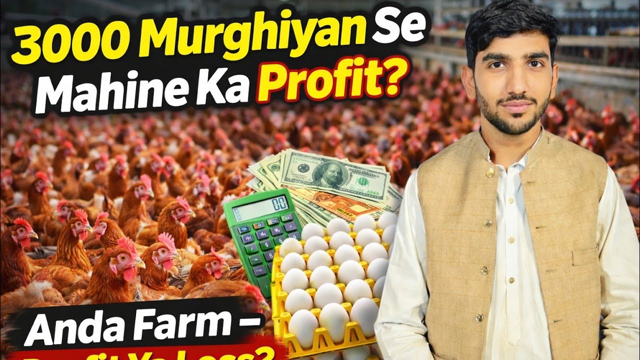 “3000 Murghiyan Se Mahine Ka Kitna Profit Hota Hai? | Anda Farm Profit Ya Loss”“3000 Murghiyan 