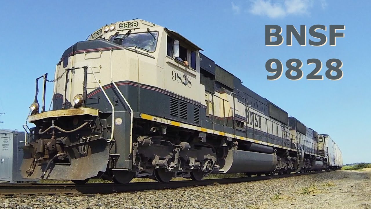 BNSF 9828 East - Wide View Video Montage on 7-27-2014
