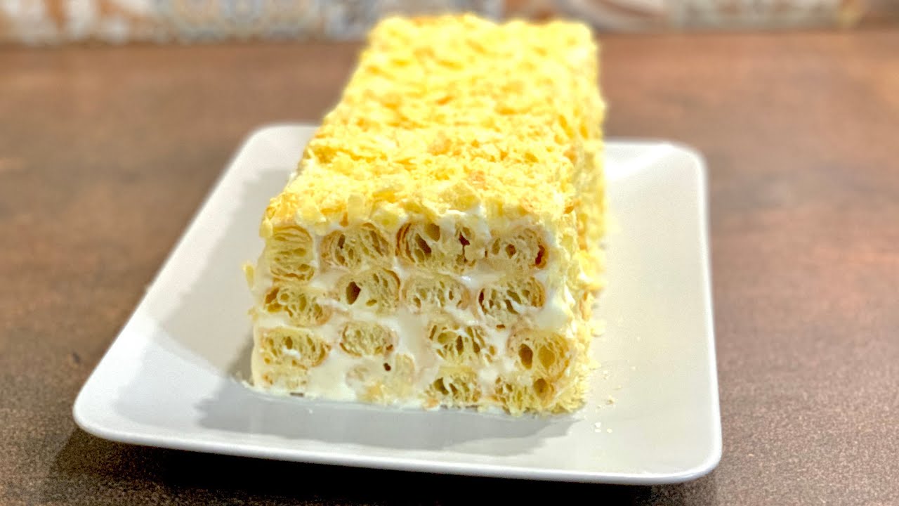 Торта Наполеон -само 3 съставки, най-лесна и супер вкусна рецепта/ Торт Наполеон из трёх продуктов