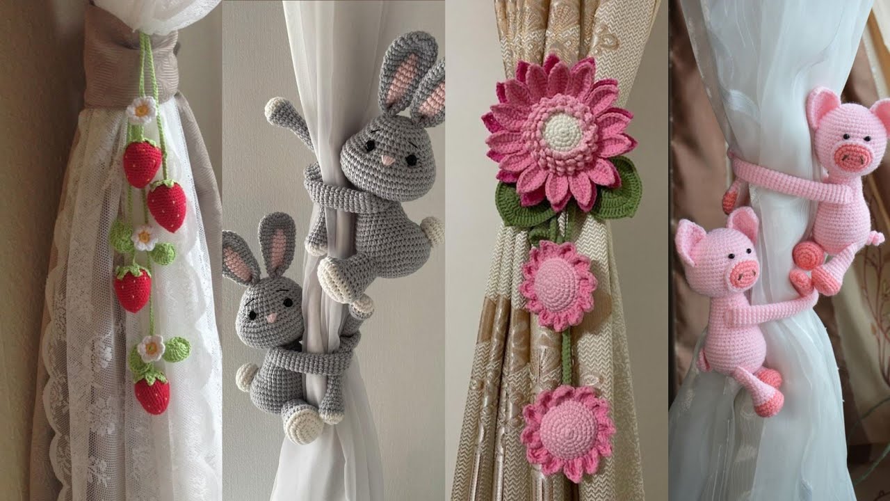 Beautiful Handmade Crochet Curtain Holder Designs & Patterns