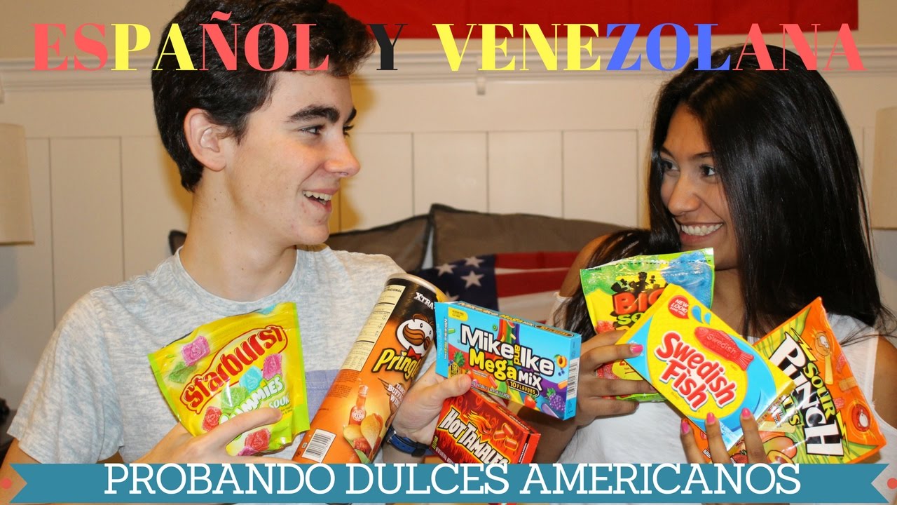 ESPAÑOL Y VENEZOLANA PROBANDO DULCES AMERICANOS- W/ Oriana Mateu