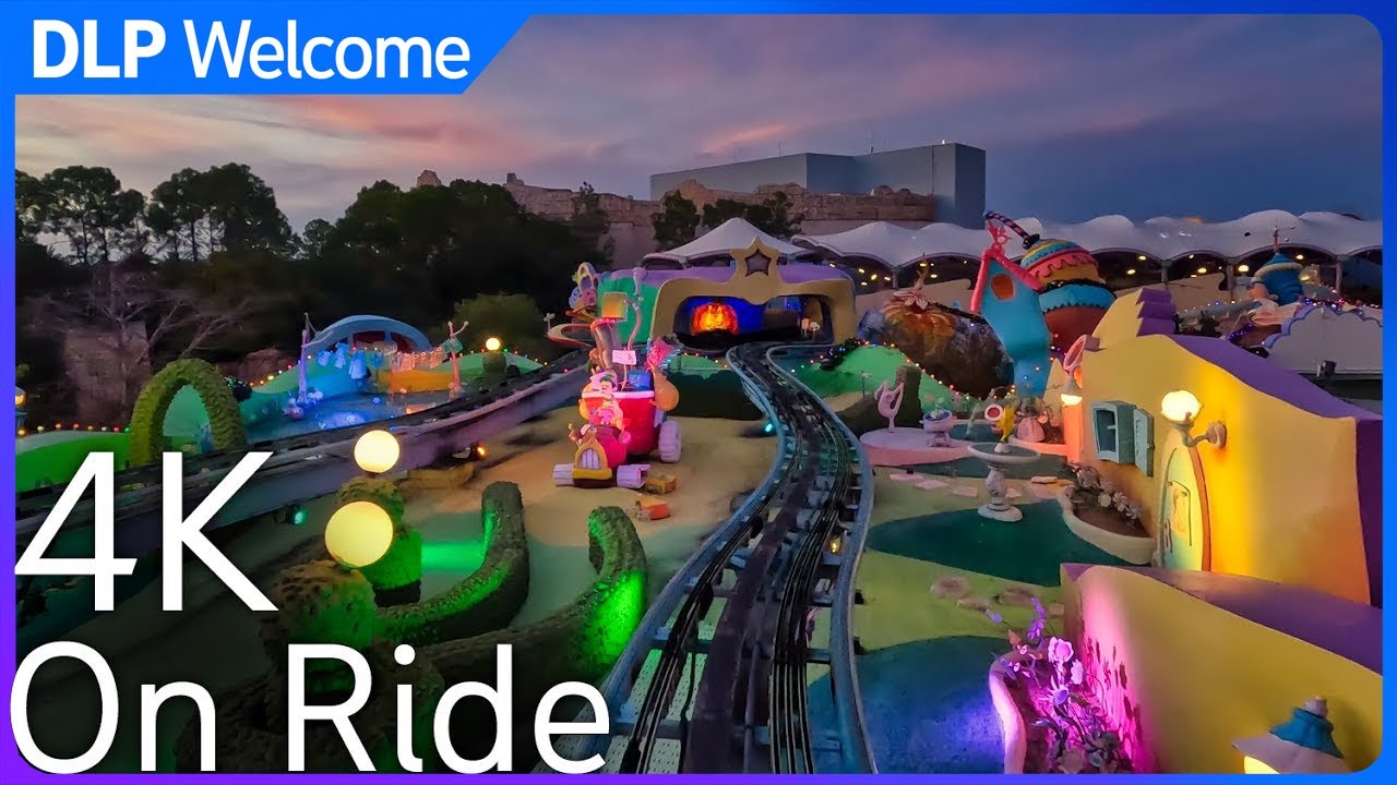 [4K] Seuss Trolley Train Ride - On Ride 2022 - Universal Orlando Resort - Islands of Adventure
