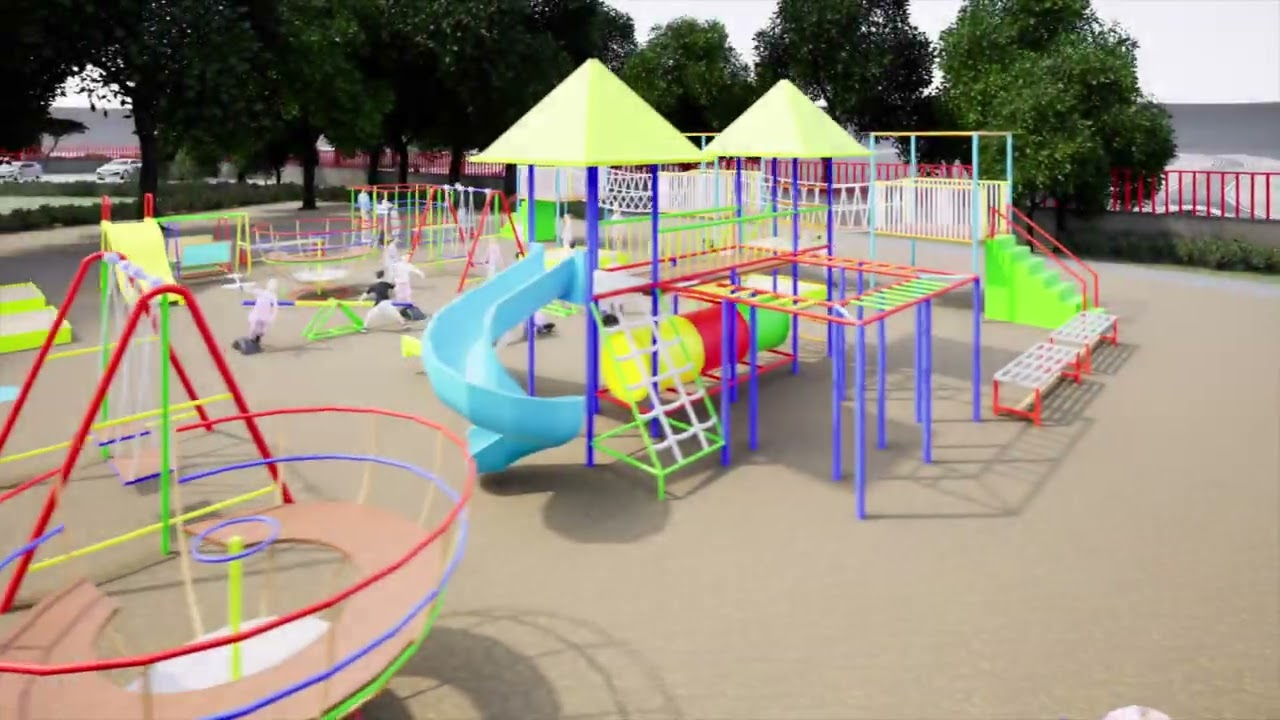 Recreational Center exterior animation