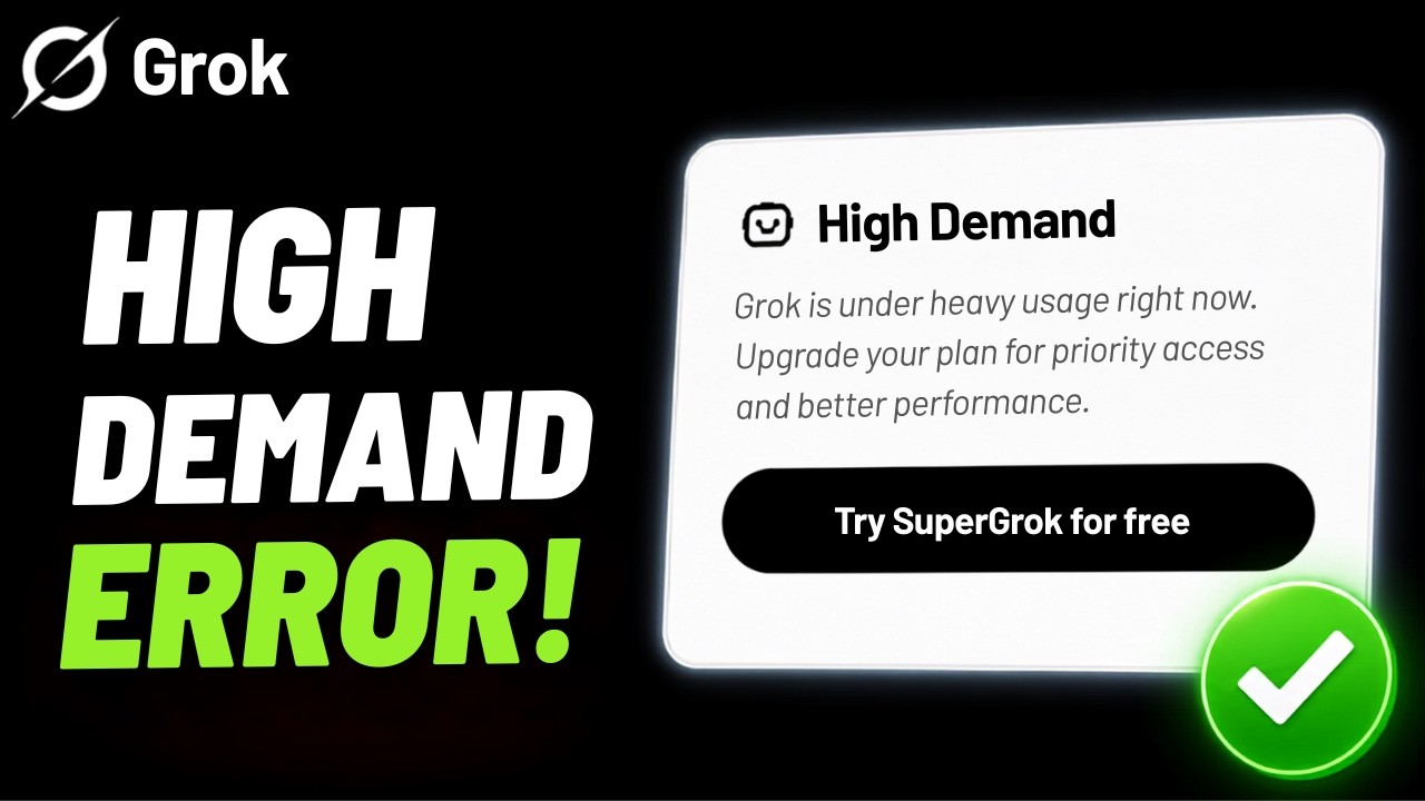 How To Fix Grok Ai High Demand Error | Grok Ai Not Working Fixed