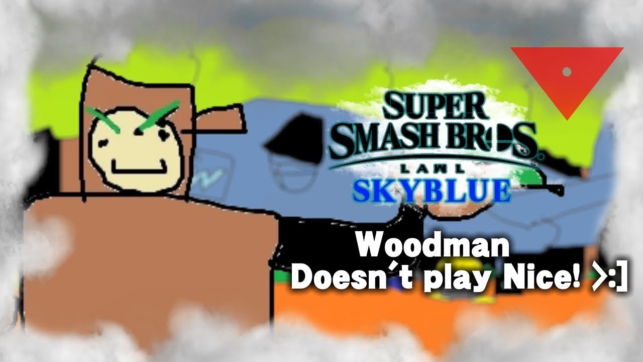 Smash Bros Lawl Sky Blue Moveset - Woodman