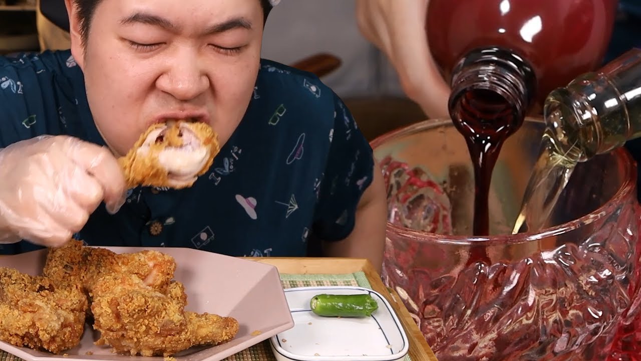 나쁜 술 복분자맥주 먹방입니다!!