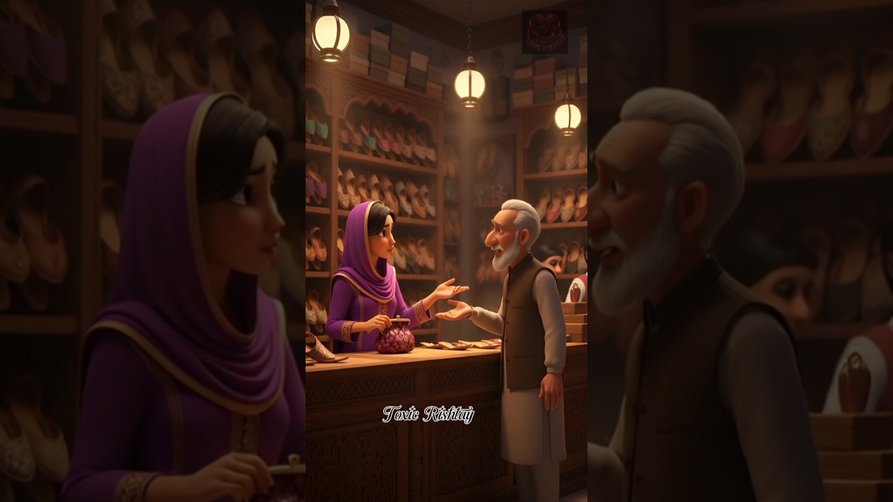 She Knelt Down in the Bazaar.And Changed an Old Man's Day Forever😭#shorts#UrduStory#EmotionalShorts