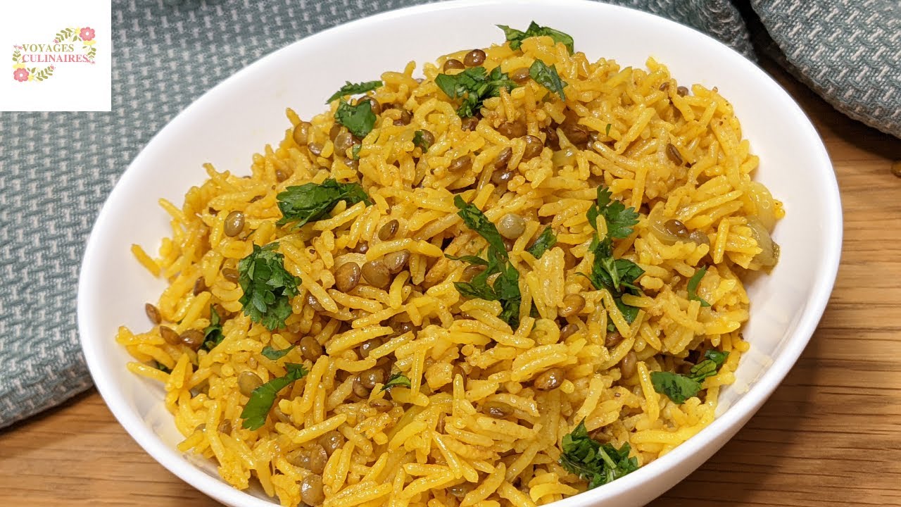 Riz aux lentilles - Recette Vegan simple - Idée de la cuisine libanaise I Voyages Culinaires