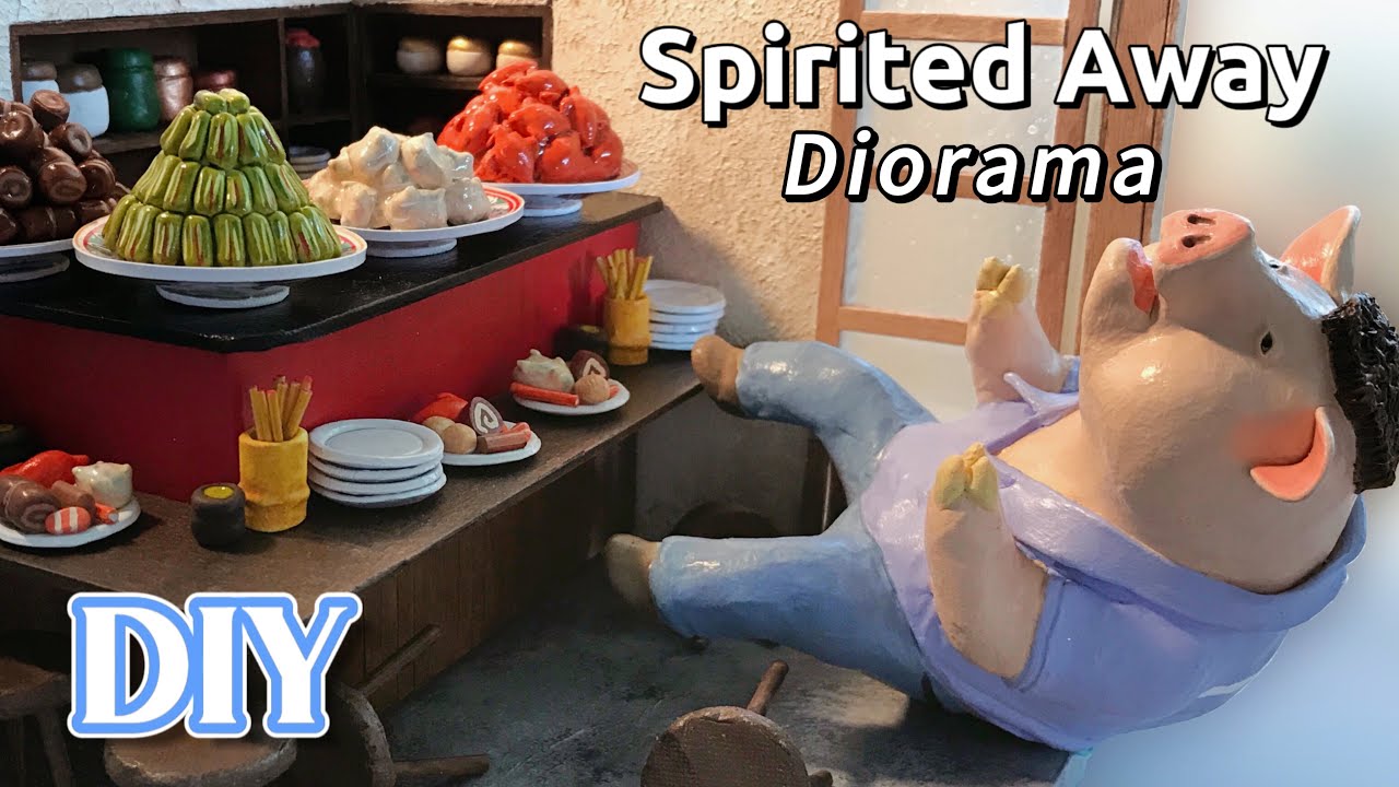 Making Spirited Away Diorama with Clay