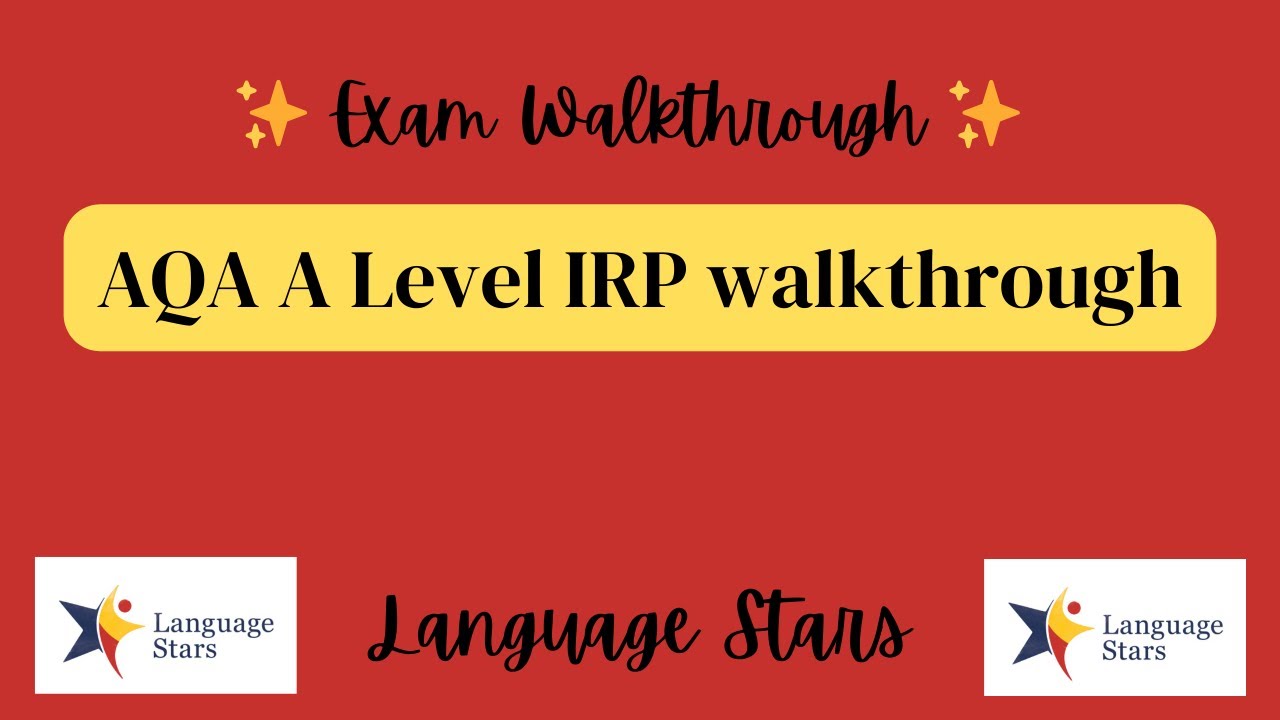 AQA A Level IRP walkthrough