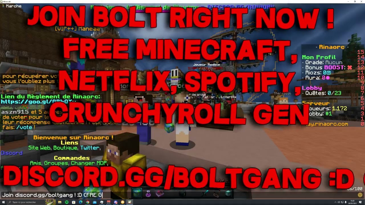 FREE MINECRAFT, NETFLIX, SPOTIFY GENERATOR