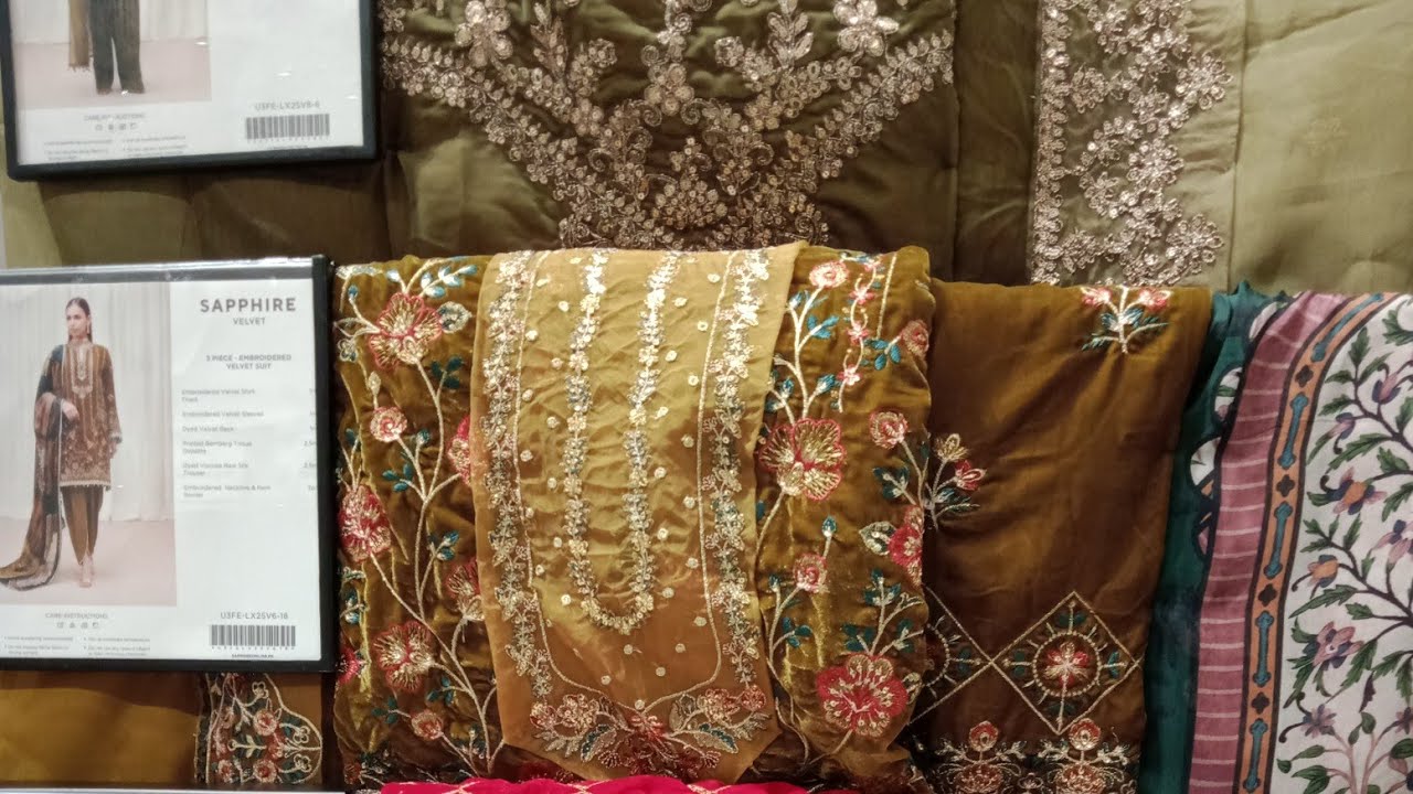 Sapphire Unstitched luxury winter collection 10 October 2025|@Hinainfo300