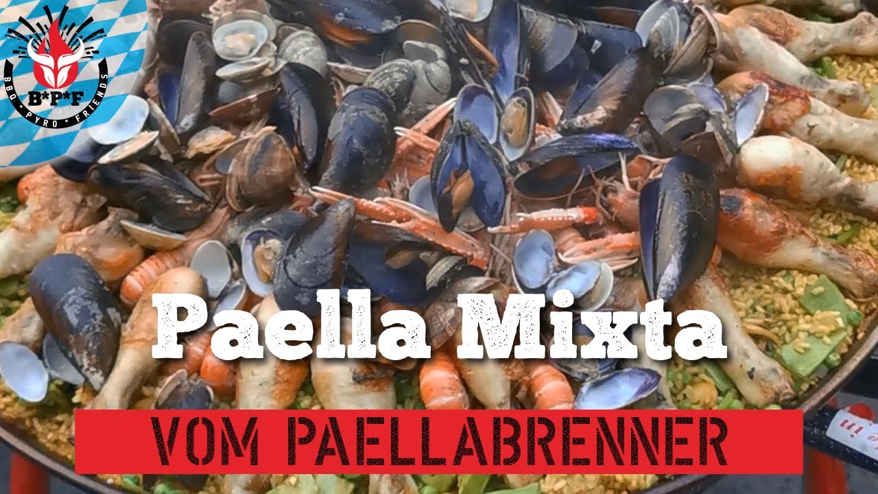 Paella Mixta | Paellapfanne | WAHNSINNS Paella mit MEERESFRÜCHTEN und FLEISCH für 30 Personen!