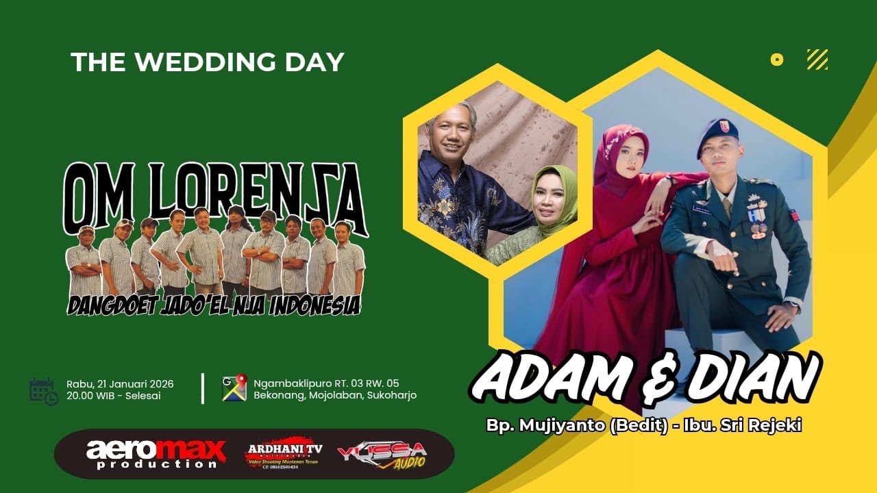 🔴📡 LIVE ARDHANI TV || OM. LORENSA || AEROMAX SOUND & YUSSA AUDIO || NGAMBAKLIPURO,21 JANUARI 2026