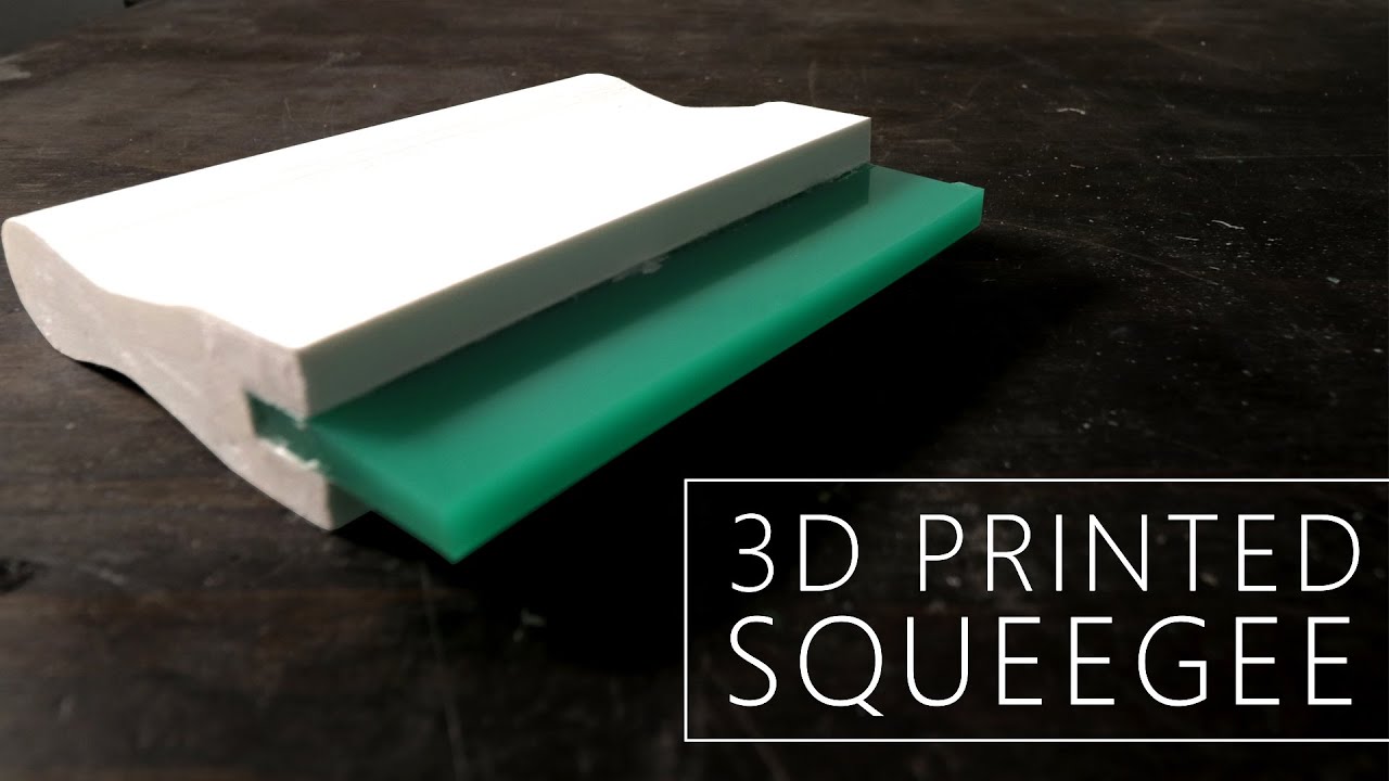 Making a 3D Printed Squeegee For Screen Printing /// 3D Print Your Screen Printing Tools
