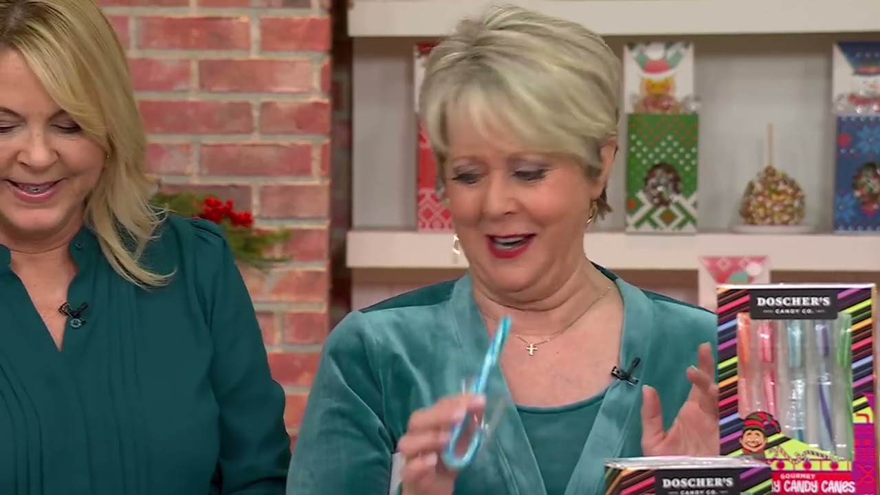 Doscher's (4) 5pc Boxes of Hand-Crafted Candy Canes on QVC