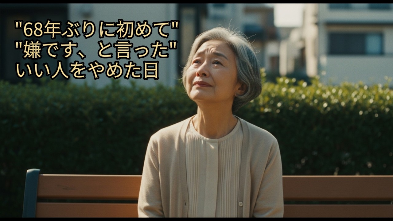 「初めて言った言葉、嫌です」| 68歳、60年ぶりに自分を取り戻した女性#シニアストーリー  #68歳の人生  #人生後半戦#断る勇気