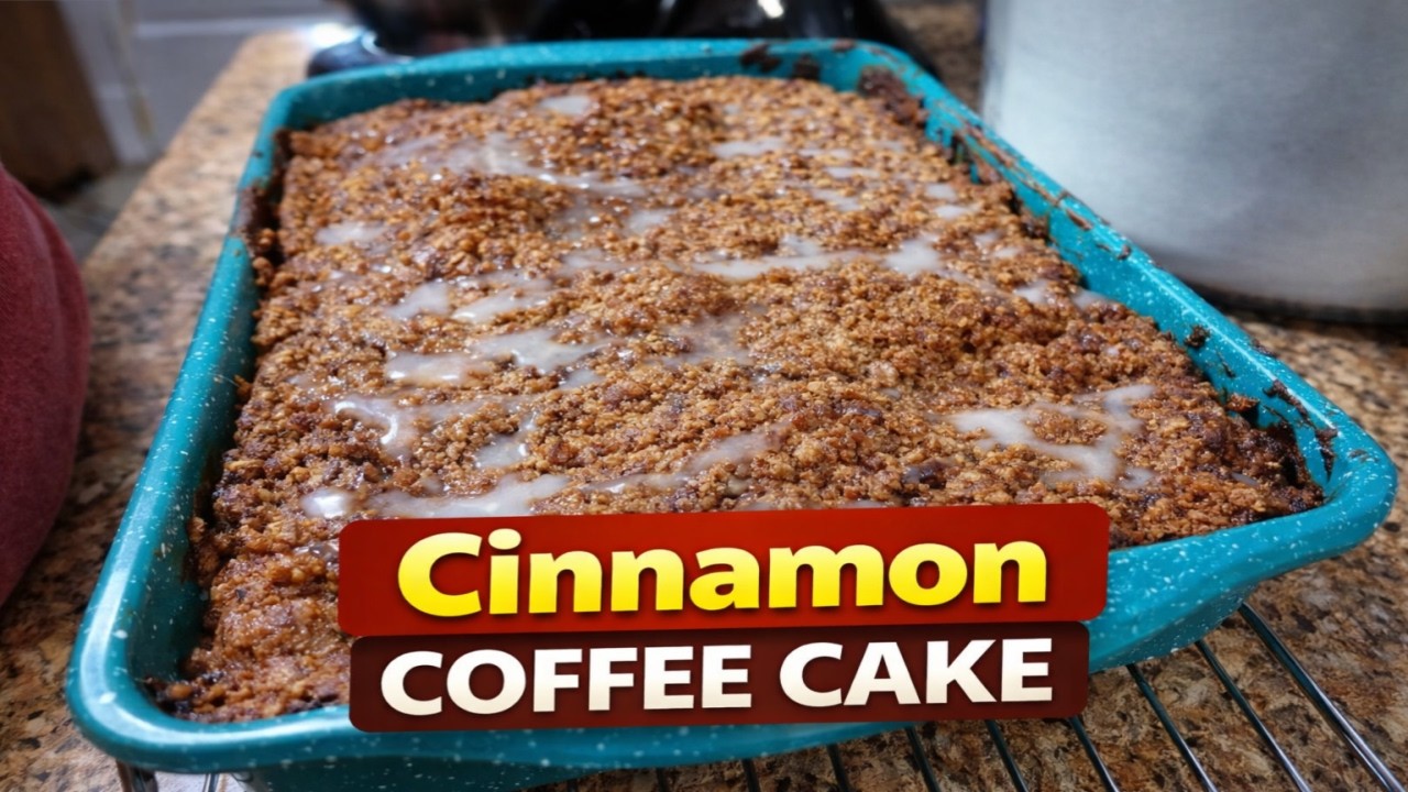 Old Fashioned Cinnamon Coffee Cake with Crumb Topping