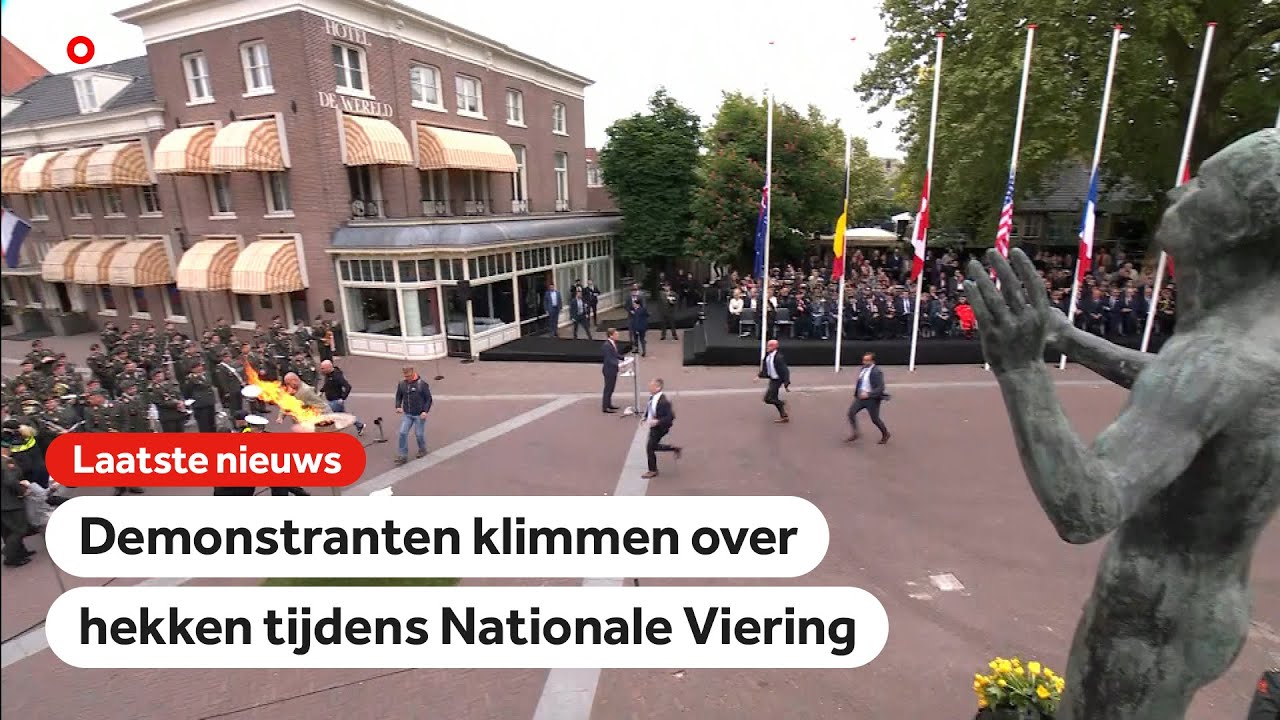 Demonstranten verstoren toespraak Brekelmans bij Nationale Viering