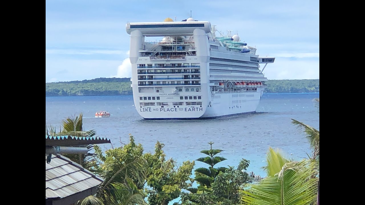 P&O - Pacific Adventure Cruise Ship - P&O Australia - Discover Vanuatu July 2023