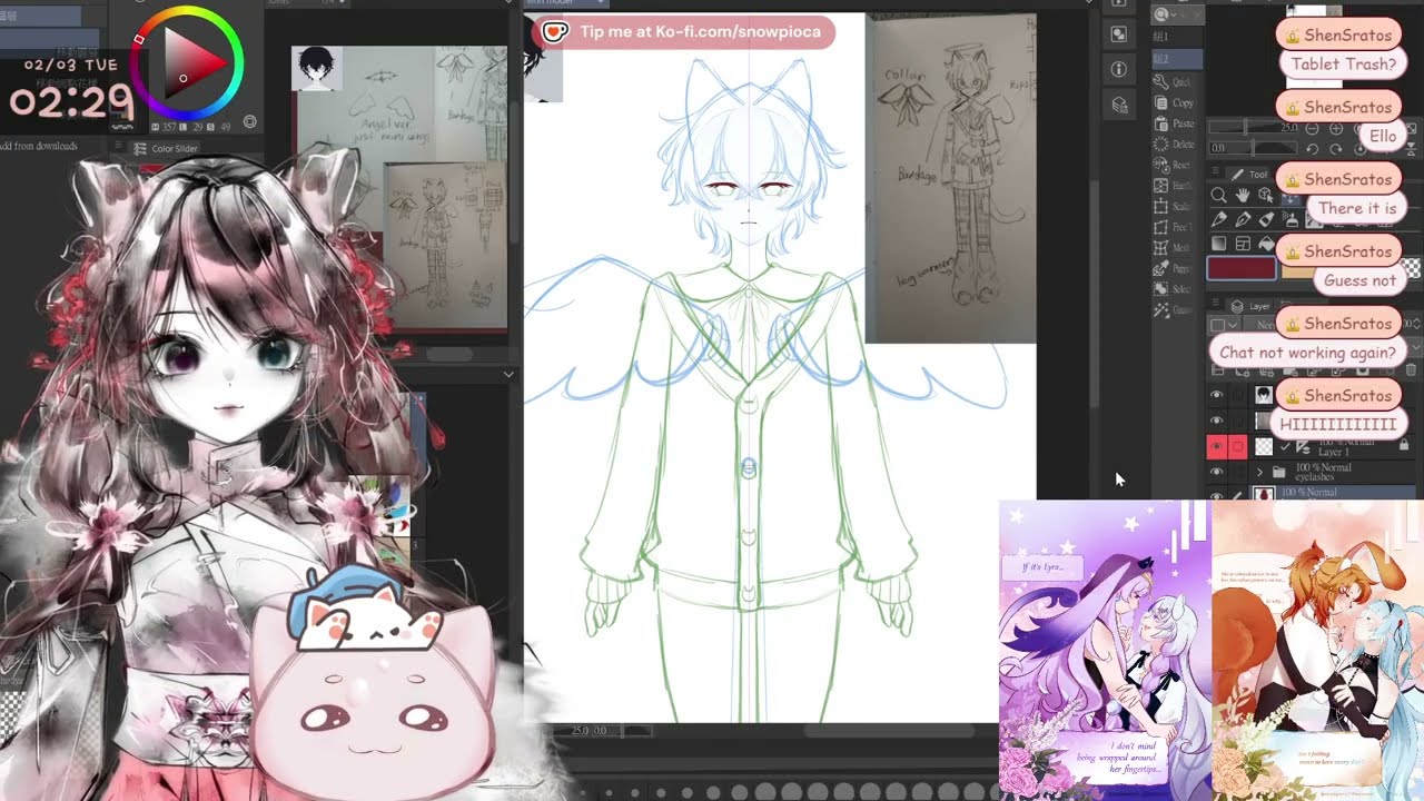 2026.02.02 short stream, drawing model art for vinnkoi【Slime Lord】【EN/CN/JP/YUE】
