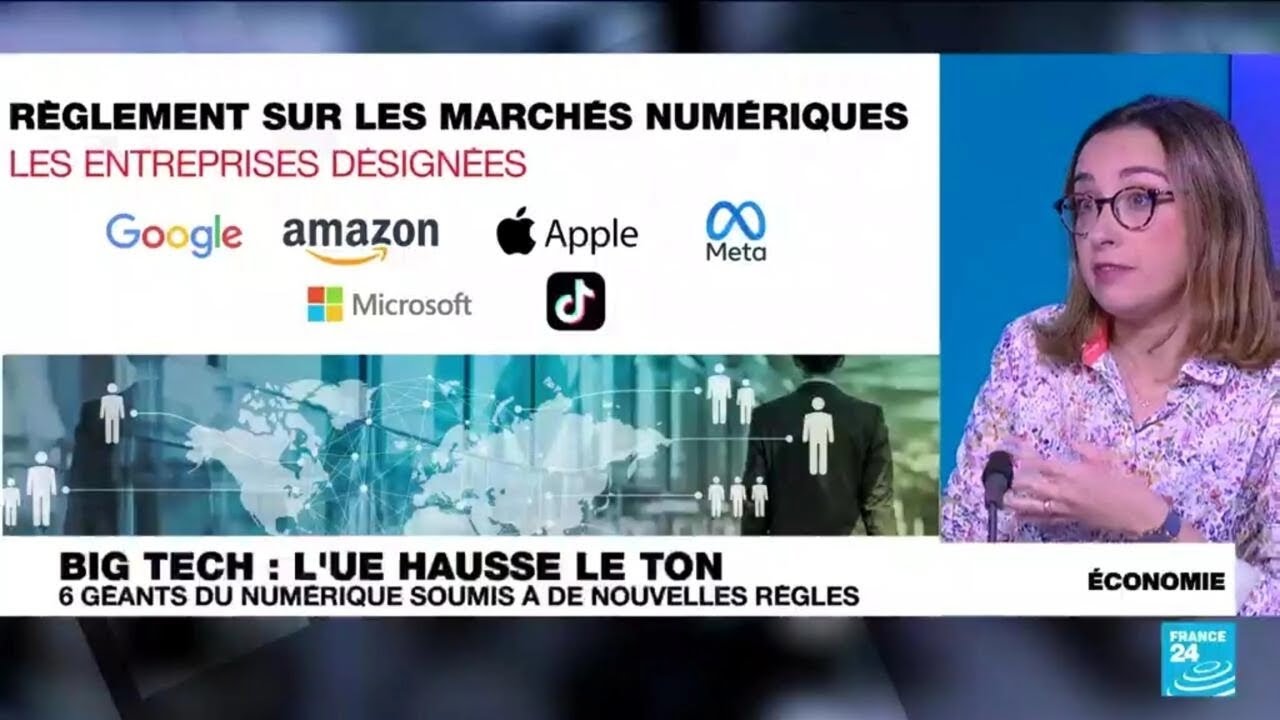 Union européenne : six géants du numérique soumis à de nouvelles règles • FRANCE 24