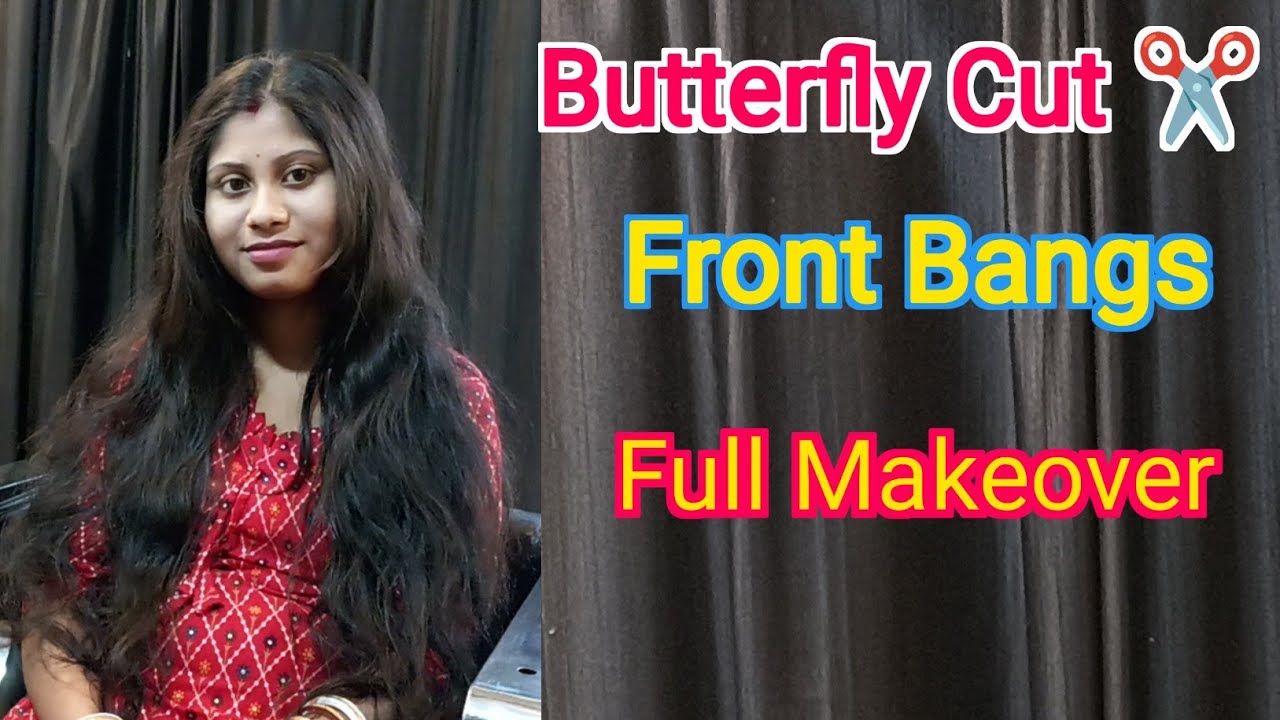 S.H Hair Cut “Butterfly Haircut ✂️ | Front Bangs Styling | Shampoo & Face Shave Full Live Makeover ”