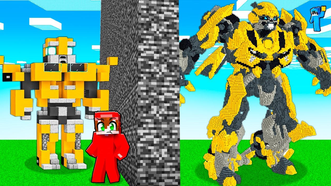 Hice Trampa con Transformers en un Reto de Construcción en Minecraft