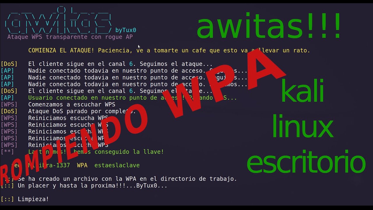 Rompiendo WPA usando kali linux con rogueAP pidiendo pulsacion WPS