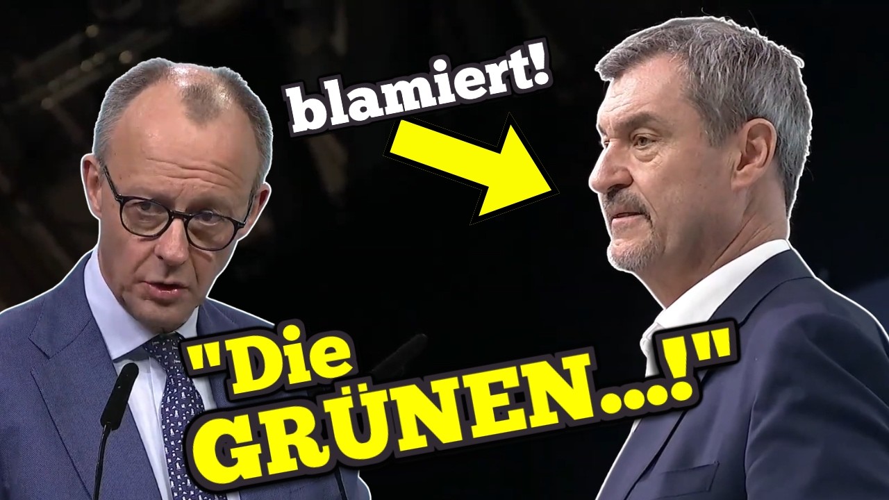 ALLES Falsch Bei SÖDER Und Merz! | CDU Parteitag ESKALIERT Mit Billiger Hetze Gegen Grüne Und Linke!
