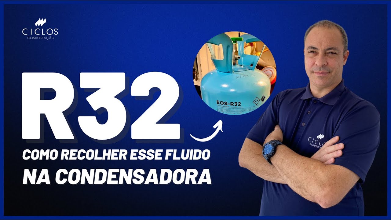 R32 Como recolher esse fluido na condensadora