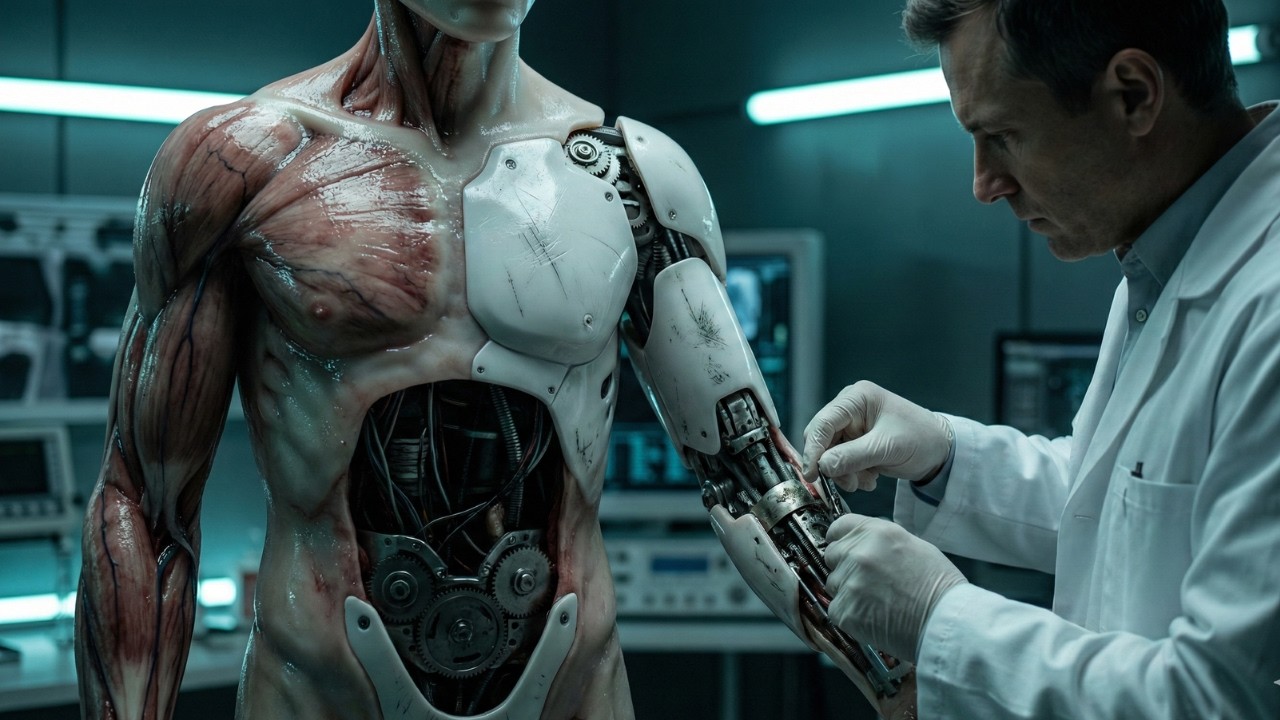 robot con IA se vuelve autoconsciente, crea un ejército y comienza una masacre contra la humanidad.