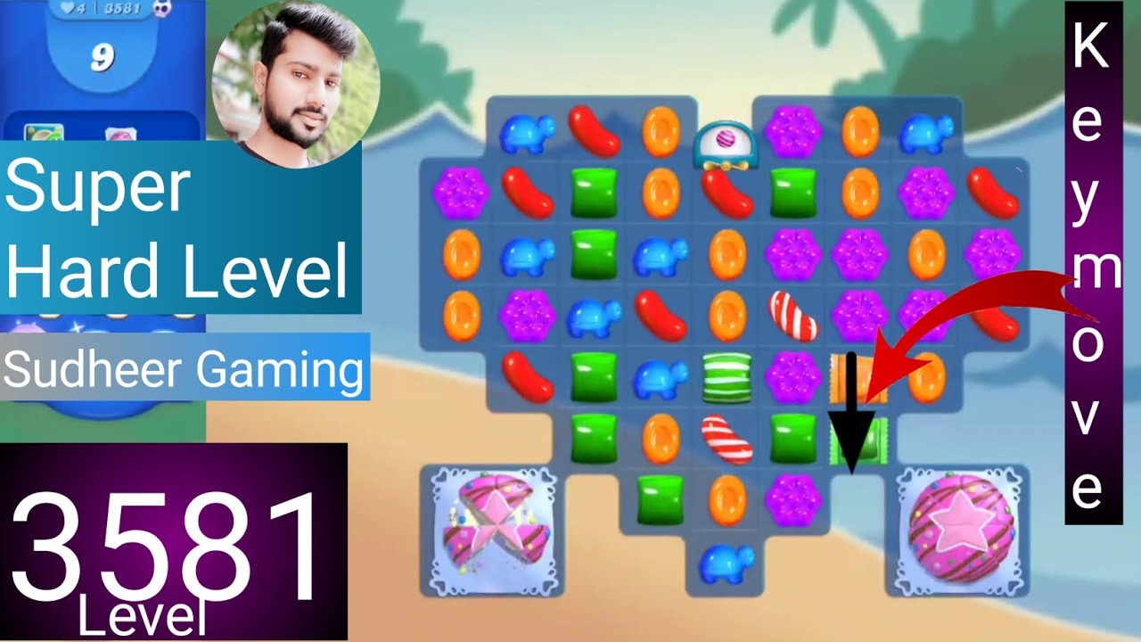Candy crush saga level 3581 । No boosters । Super Hard level । Candy crush 3581 help। Sudheer Gaming