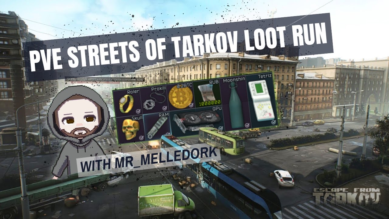 PVE STREETS OF TARKOV MAP LOOT RUN WITH MR MELLEDORK IN ESCAPE FROM TARKOV 1.0
