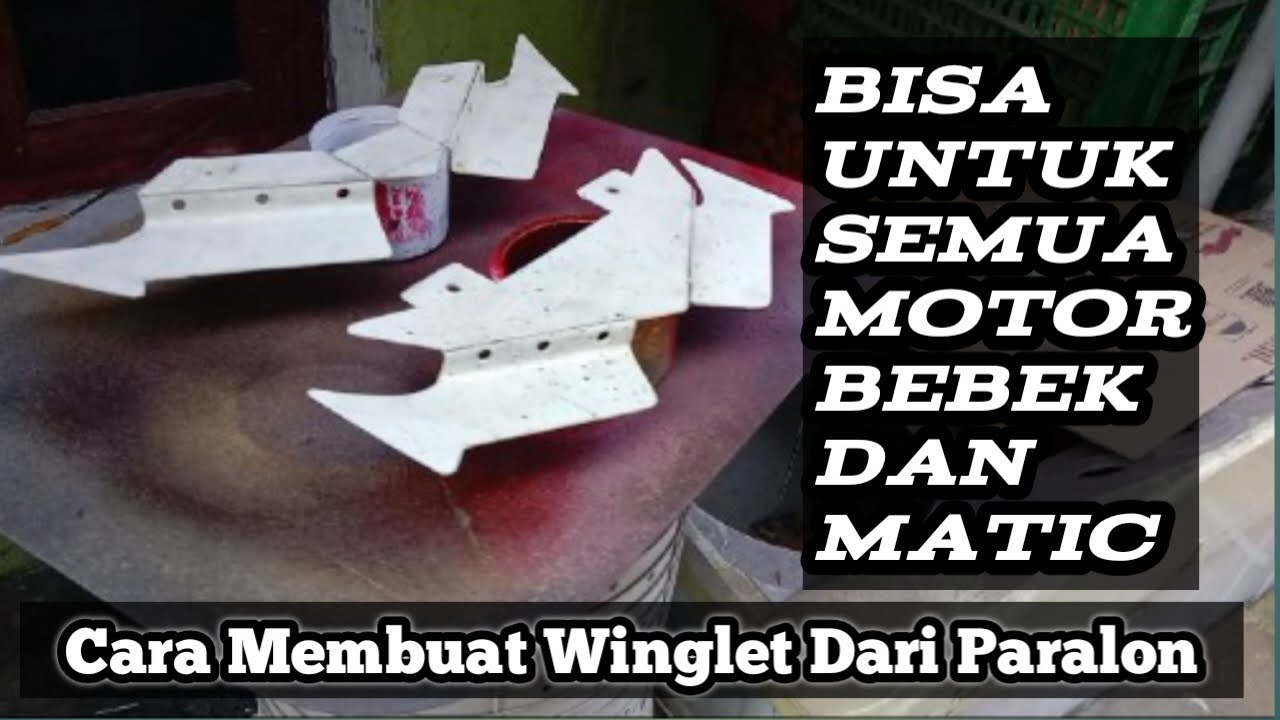Cara bikin winglet sendiri. Aksesoris motor dari pvc (paralon)