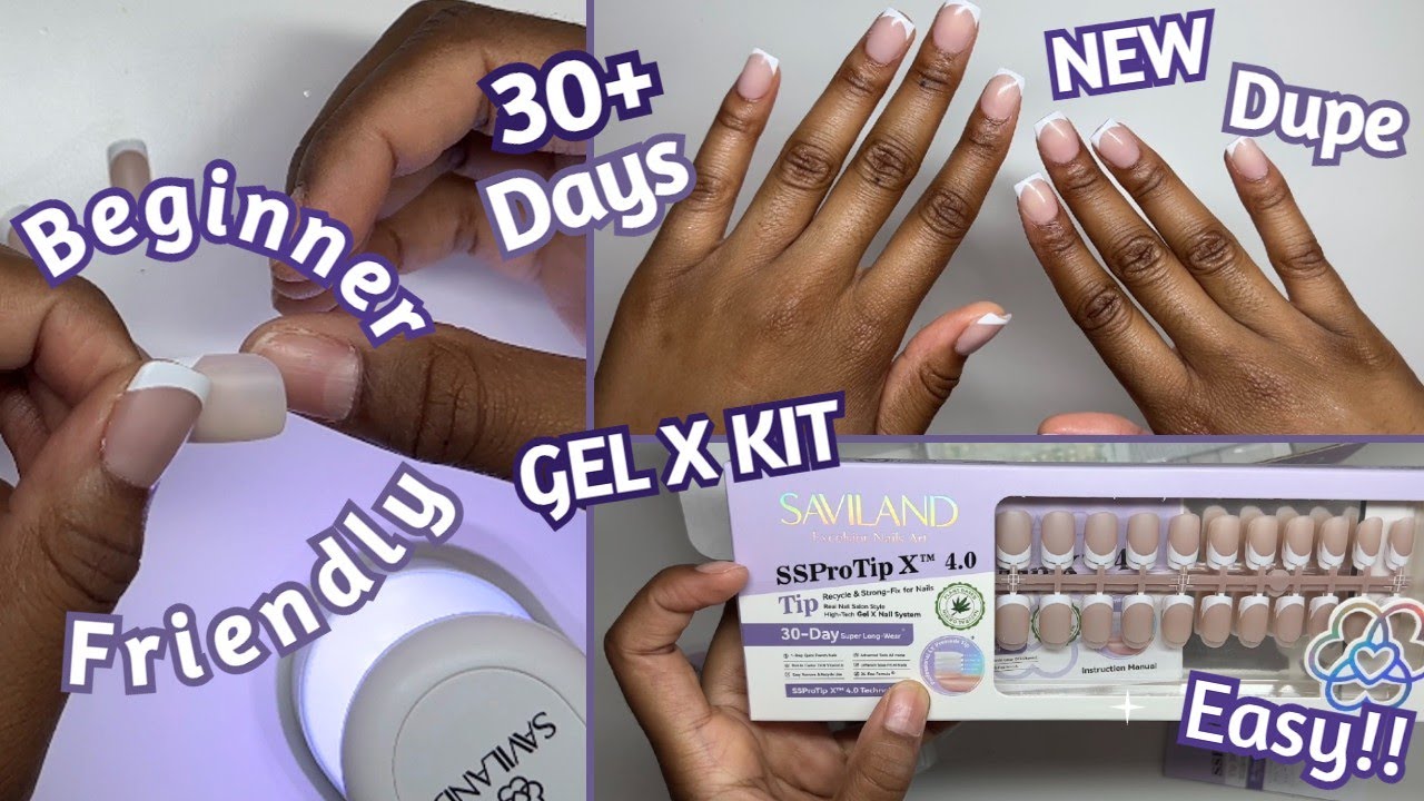 NEW GEL X DUPE KIT | SIMPLE GEL NAILS WITH SSPRO TIP X KIT | EASY GEL X NAIL TUTORIAL