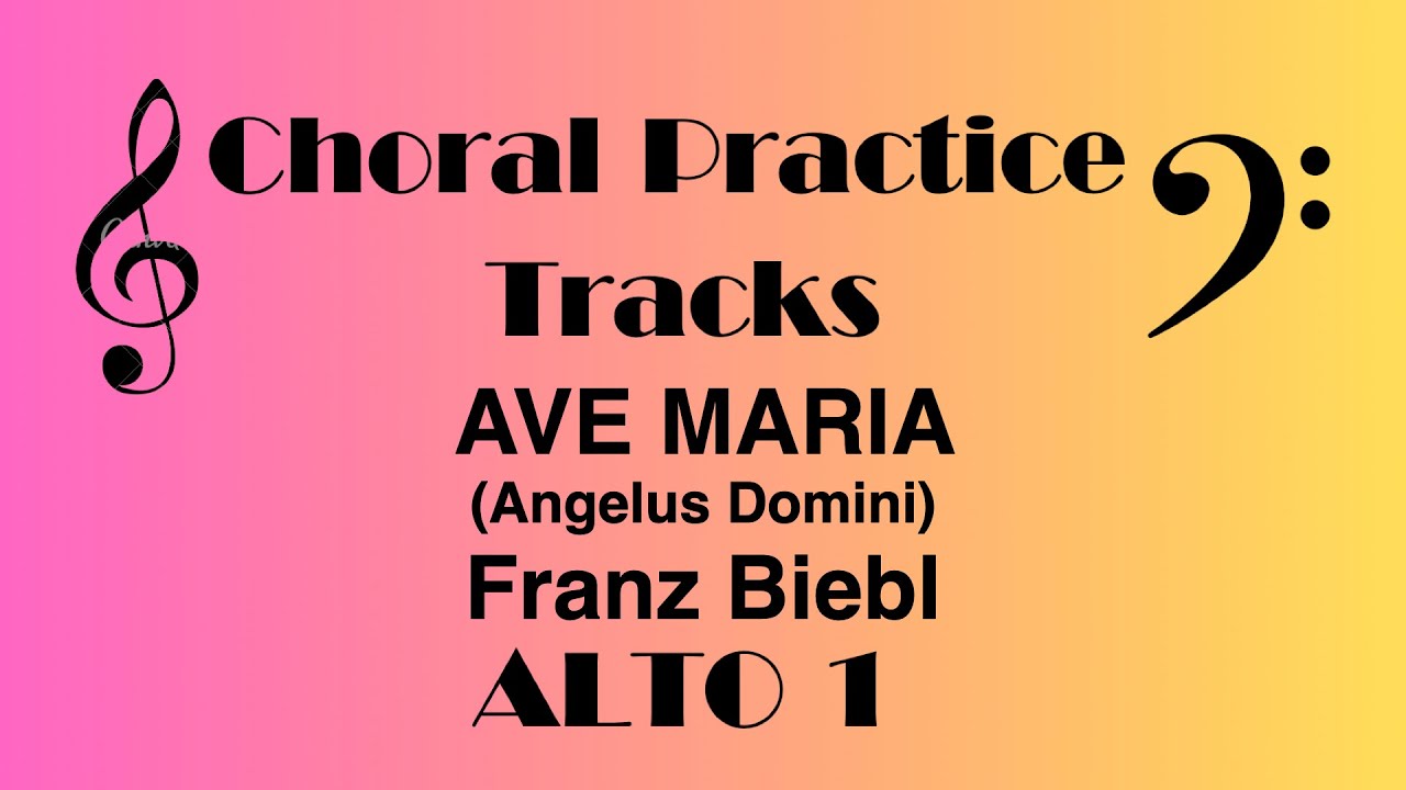 Ave Maria (Angelus Domini) ALTO 1 Franz Biebl