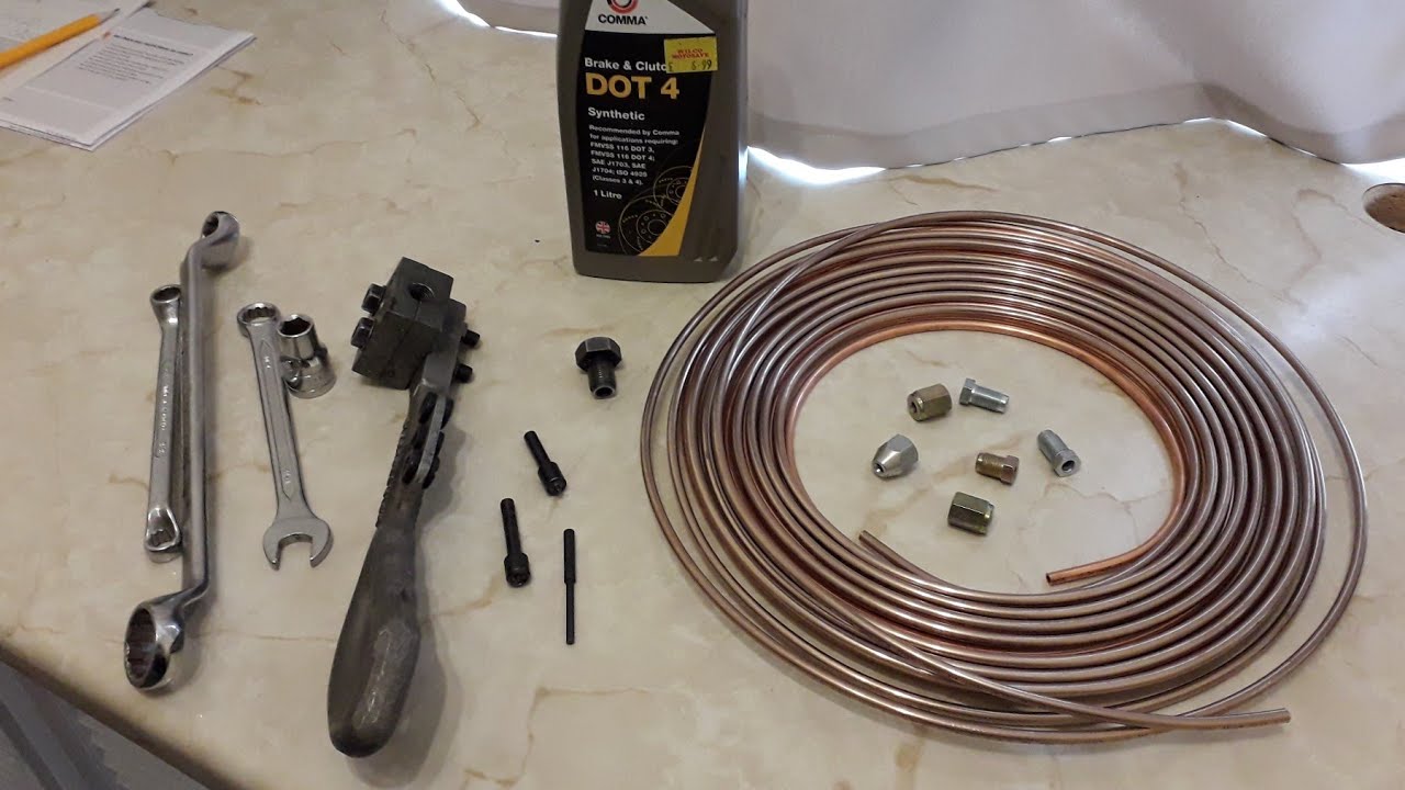 Motorhome Brake Pipes. Replacement.  Part 1.