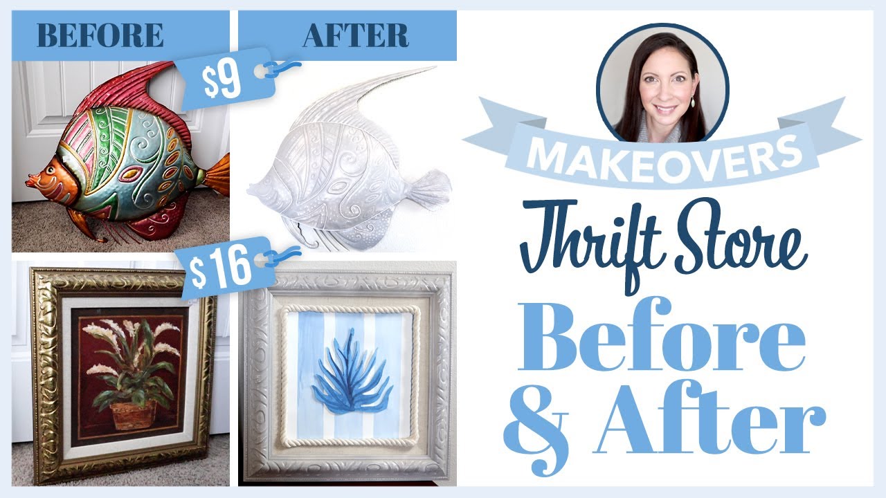 Thrift Shop with Me Home Decor | Thrift Store Makeovers Before and After